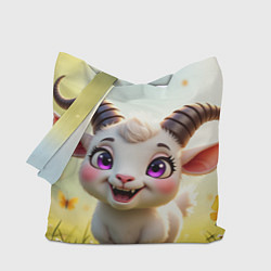 Сумка-шоппер Козлёнок на лугу