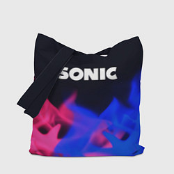 Сумка-шопер Sonic neon flame, цвет: 3D-принт