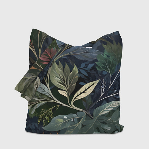 Сумка-шоппер Объемные листья / 3D-принт – фото 1