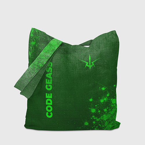 Сумка-шоппер Code Geass - green gradient вертикально / 3D-принт – фото 1