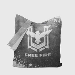 Сумка-шоппер Free Fire - grey gradient