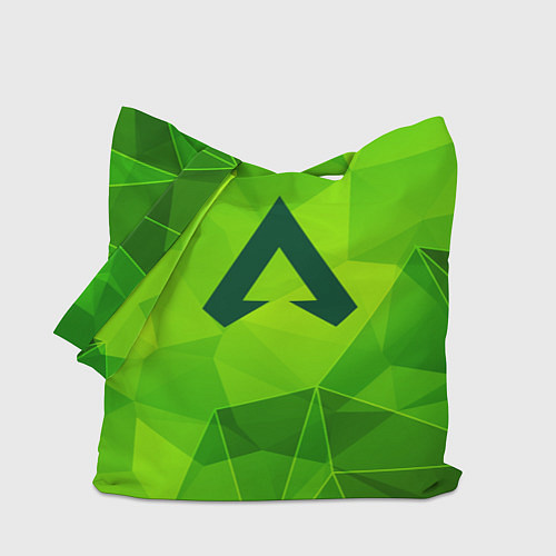 Сумка-шоппер Apex Legends green poly / 3D-принт – фото 1