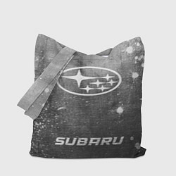 Сумка-шопер Subaru - grey gradient по-центру, цвет: 3D-принт