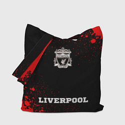 Сумка-шопер Liverpool - red gradient по-центру, цвет: 3D-принт