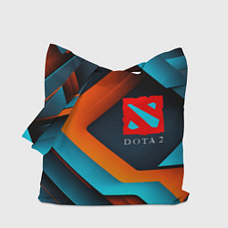 Сумка-шопер Dota 2 абстракция из линий, цвет: 3D-принт