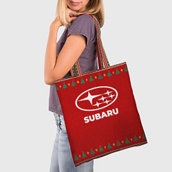 Сумка-шопер Subaru new year, цвет: 3D-принт — фото 2