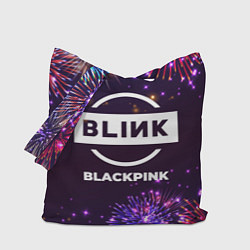 Сумка-шопер Праздничный Blackpink, цвет: 3D-принт