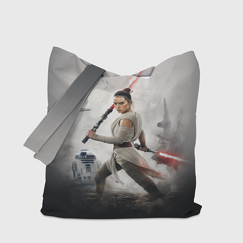 Сумка-шоппер Звездные войны - Рей Скайуокер / 3D-принт – фото 1