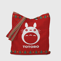 Сумка-шопер Totoro new year, цвет: 3D-принт