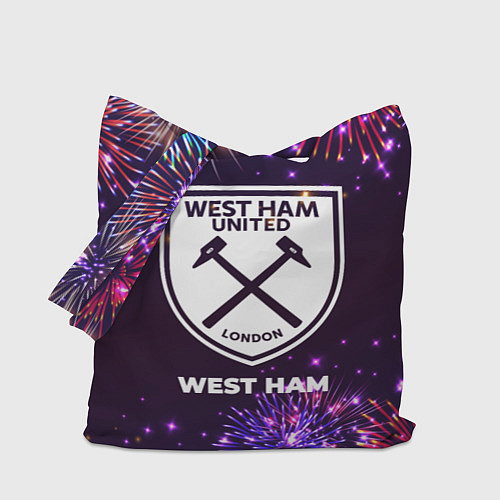 Сумка-шоппер Праздничный West Ham / 3D-принт – фото 1