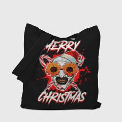 Сумка-шопер Merry Christmas Terrifier, цвет: 3D-принт