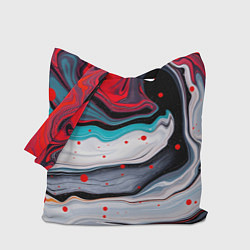 Сумка-шоппер Флюид арт абстракция