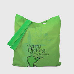 Сумка-шоппер Гринч merry fucking christmas