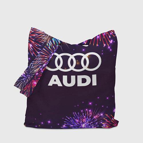 Сумка-шоппер Праздничный Audi / 3D-принт – фото 1