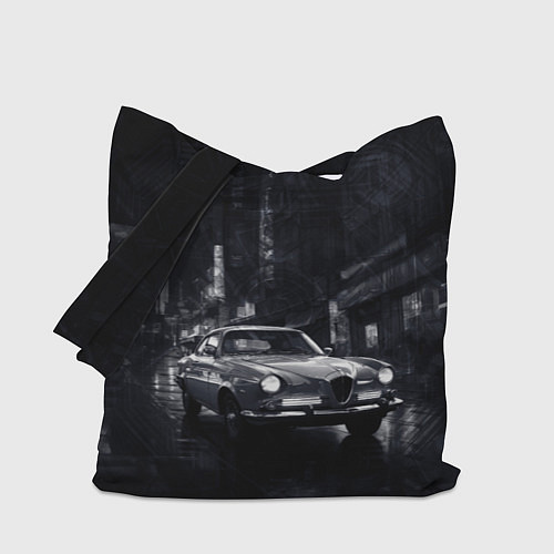 Сумка-шоппер Винтажный ретро-автомобиль / 3D-принт – фото 1