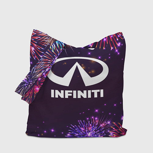 Сумка-шоппер Праздничный Infiniti / 3D-принт – фото 1