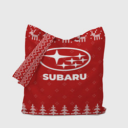 Сумка-шоппер Новогодний Subaru с оленями