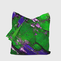 Сумка-шопер A purple mineral in a green stone, цвет: 3D-принт