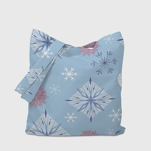 Сумка-шоппер Снежинки Эльзы / 3D-принт – фото 1
