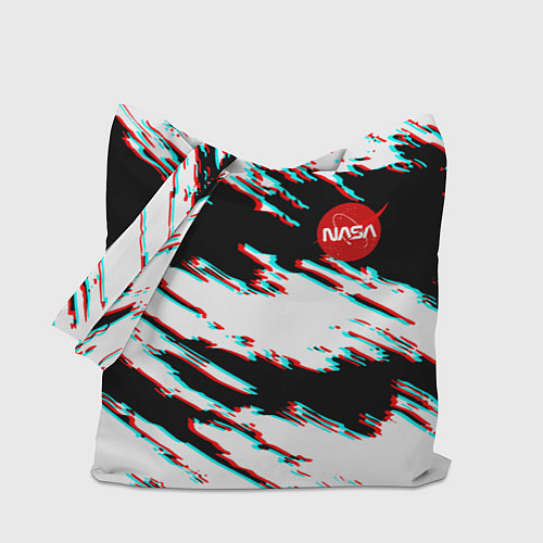 Сумка-шоппер Nasa glitch color / 3D-принт – фото 1