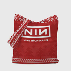 Сумка-шопер Новогодний Nine Inch Nails, цвет: 3D-принт