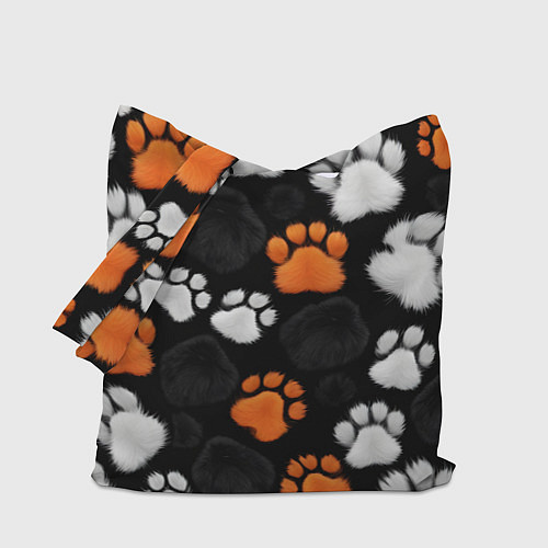 Сумка-шоппер Мохнатые лапки / 3D-принт – фото 1