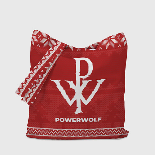 Сумка-шоппер Новогодний Powerwolf / 3D-принт – фото 1