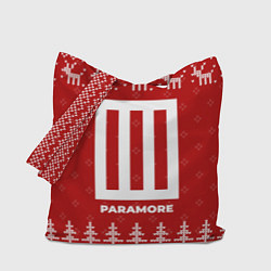 Сумка-шопер Новогодний Paramore с оленями, цвет: 3D-принт