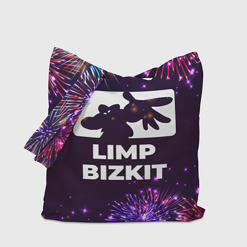 Сумка-шоппер Праздничный Limp Bizkit / 3D-принт – фото 1