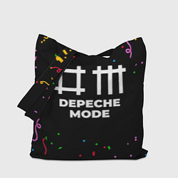 Сумка-шопер Depeche Mode конфети, цвет: 3D-принт