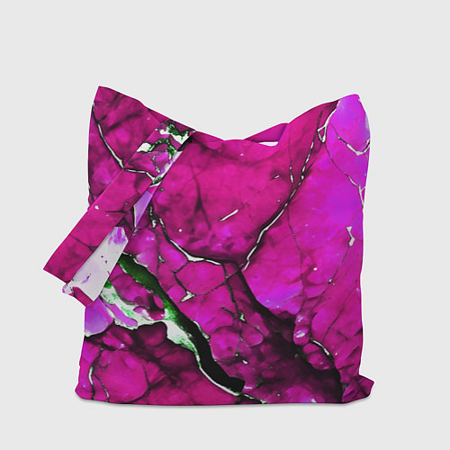 Сумка-шоппер Розовый треснувший камень / 3D-принт – фото 1