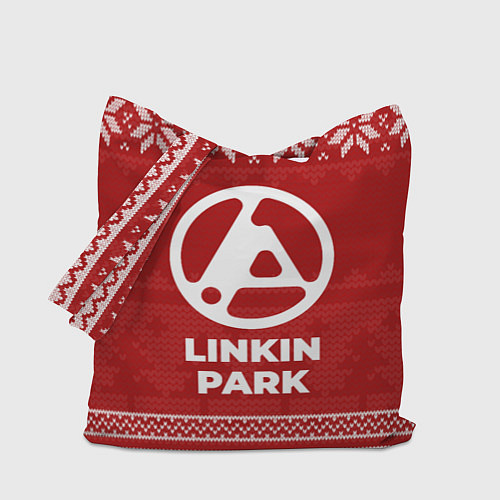 Сумка-шоппер Новогодний Linkin Park 2024 / 3D-принт – фото 1
