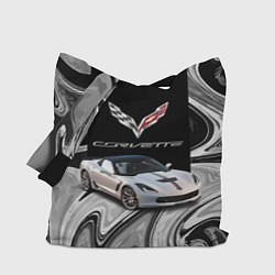 Сумка-шопер Chevrolet Corvette - motorsport racing team, цвет: 3D-принт