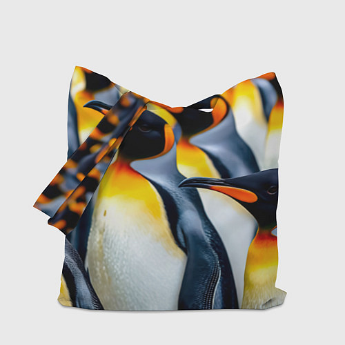 Сумка-шоппер Стая пингвинов / 3D-принт – фото 1