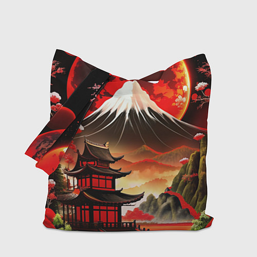 Сумка-шоппер Коллаж Японской природы / 3D-принт – фото 1