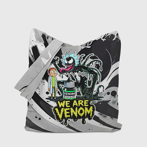 Сумка-шоппер Rick-Venom and Morty - meme / 3D-принт – фото 1