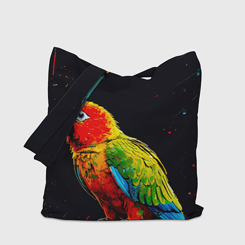 Сумка-шоппер Ара попугай / 3D-принт – фото 1