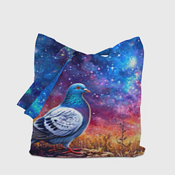 Сумка-шоппер Голубь в космосе