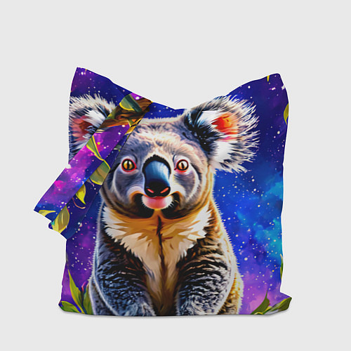 Сумка-шоппер Коала и извездное небо / 3D-принт – фото 1