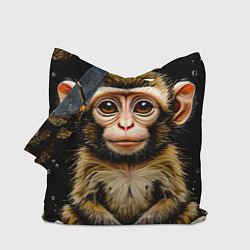 Сумка-шопер Малыш макаки, цвет: 3D-принт