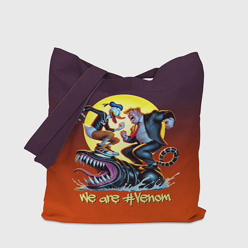 Сумка-шоппер Two Donalds and Venom - meme / 3D-принт – фото 1