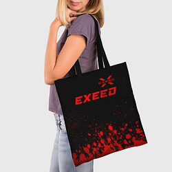 Сумка-шопер Exeed - red gradient посередине, цвет: 3D-принт — фото 2