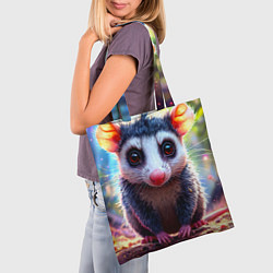 Сумка-шопер Опоссум в лесу, цвет: 3D-принт — фото 2