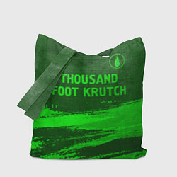 Сумка-шопер Thousand Foot Krutch - green gradient посередине, цвет: 3D-принт