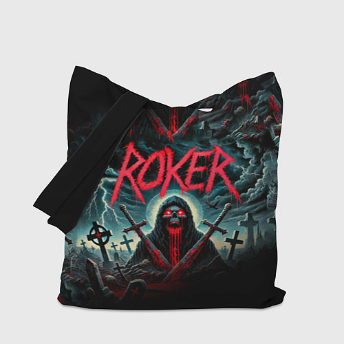 Сумка-шоппер Roker - blood in the ground / 3D-принт – фото 1