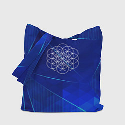 Сумка-шопер Coldplay blue poly, цвет: 3D-принт