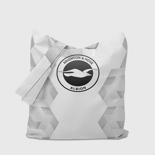 Сумка-шоппер Brighton white poly / 3D-принт – фото 1