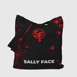 Сумка-шоппер Sally Face - red gradient по-центру