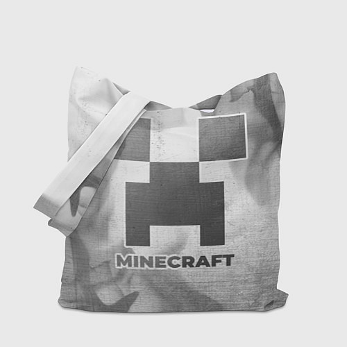 Сумка-шоппер Minecraft - white gradient / 3D-принт – фото 1
