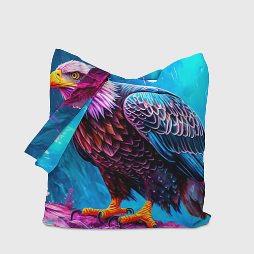 Сумка-шоппер Орел в сколе / 3D-принт – фото 1